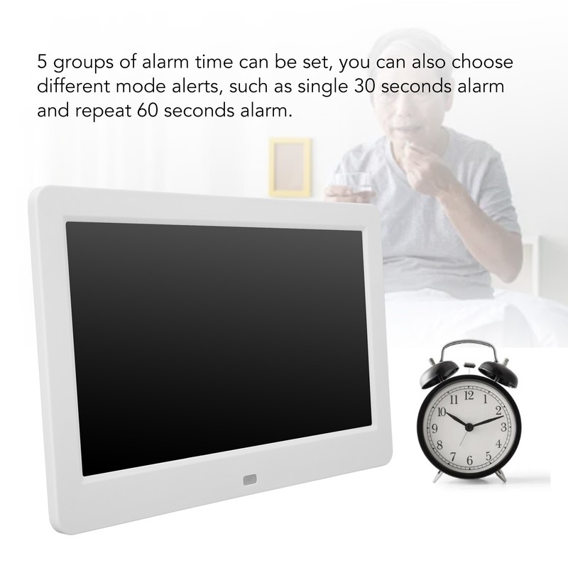 Digital Clock 10.2inch Screen 5 Sets of Alarm Settings Wifi