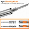 1/2" & 3/4" Cleaner Set for Drill,with 1/4" Hex Shank
