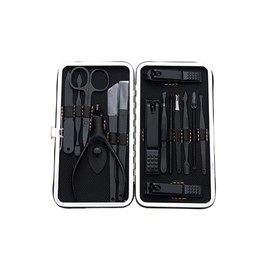 15 in 1 Stainless Steel Nail Clippers Manicure Pedicure Set, Nail Scissors and Eyebrow Care Kit Nail Care Tools Nail Case for Men Women