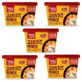 [Dong Won] God of Topokki Bowl Cheese Hot& Spicy Sweet & Spicy (120g/each) (Cheese, 5)