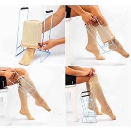 Sock Aids for Putting on Socks | Adaptive Stocking Donner Tool | Sock Aid for Compression Socks | Compression Sock Donner for Elderly & Disabled | Dressing Aid for Travel & Daily Living Activities| M