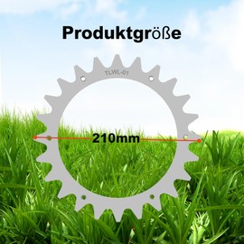 RIVERSHINE Galvanised Steel Spikes Compatible Worx Landroid S/M, Robotic Lawnmower Wheel Size 205 mm Compatible with Worx Robotic Lawnmowers Wheel Tooth, with 14 Screws