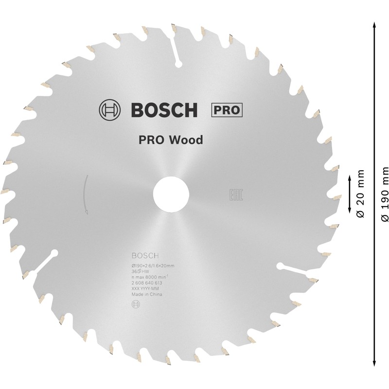 Bosch 2608640613 Optiline Wood Circular Saw Blade