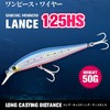 TSURINOYA 50g 125mm Heavy Heavy Sinking Minnow LANCE 125HS Through