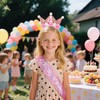 AOOTE Birthday Sash and Tiara, 4th Happy Birthday Decorations Headbands,