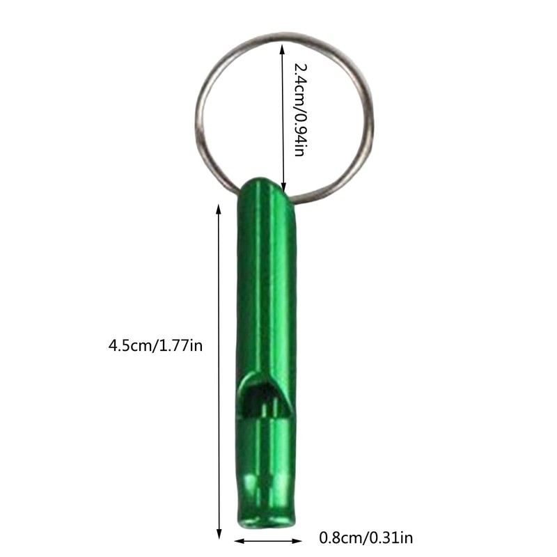 QUINTRA 5 Pieces Small Aluminium Whistle Wilderness Activities Fire Pipe