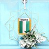 Anley 4 X 6 Inch Nigeria Fringy Window Hanging Flag