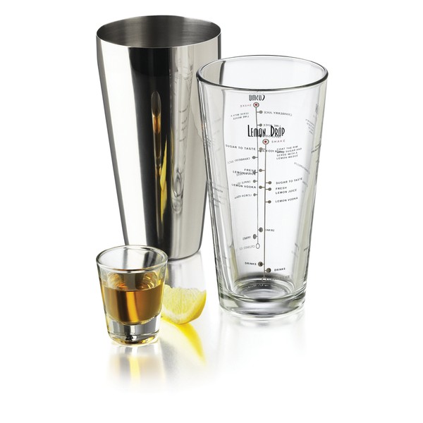 Libbey 3 Piece Bartender Set Bar Mixing Glass with Cocktail