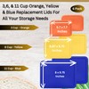 3, 6, 11 Cup Rectangle Replacement Lids/Covers for Pyrex, Anchor