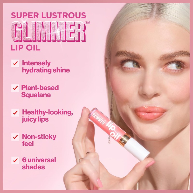 Gloss Revlon Super Lustrous Glimmer Lip Oil Tono Gone Rose