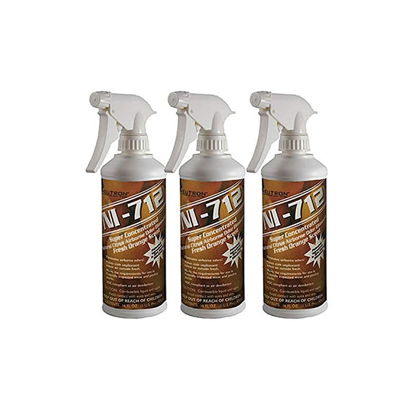 Dpnamron NI-712 Odor Eliminator Fresh Orange Pint (3 Bottle) Eliminates