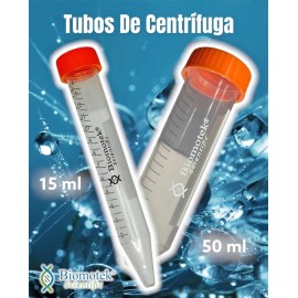 Biomotek Scientific Tubos Para Centrifuga Tipo Falcon  De 15 Ml  Rack  50 Pzas