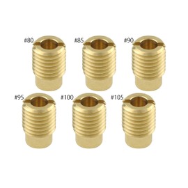 POSH 714810-10 Motorcycle Goods Main Jet Set of 6 Over Main Jet Keyhin All Screws Small (6X8.5)