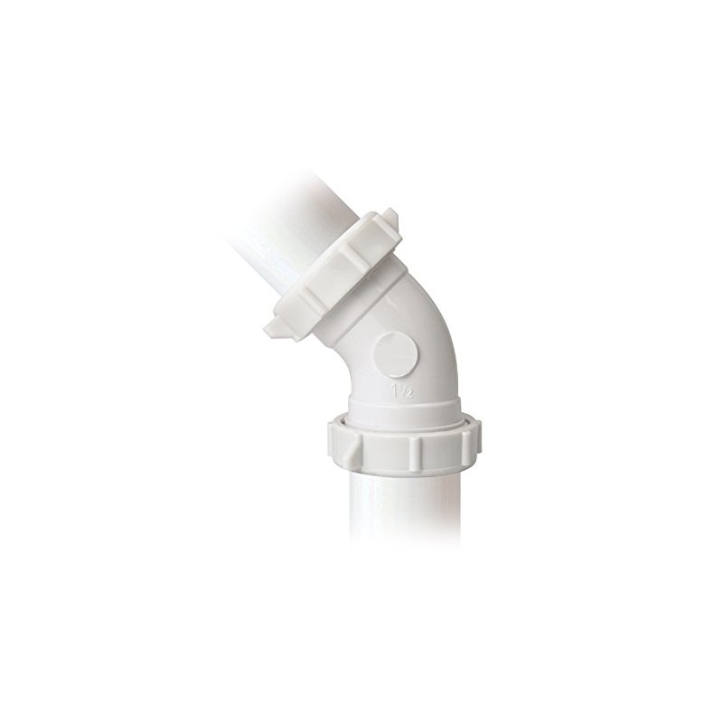Plumb Pak 49PVCK Coupling Elbow, White 1.5 Inch