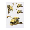 4 x 'Combine Harvester' Temporary Tattoos - Water Resistant, Skin-Safe,