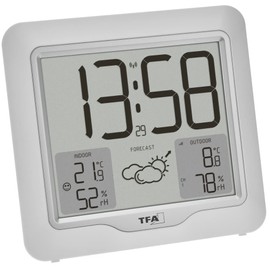 TFA Dostmann Metro Plus 35.1164.02 Digital Wireless Weather Station with Outdoor Transmitter, Temperature and Humidity, Weather Forecast with Air Pressure Tendence, Large Display, Includes