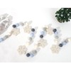 Felt Snowflake Garland - Snowflake Felt Ball Garland, Winter Wall