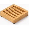 Bamboo Soap Dish for Bathroom & Shower – Self-Draining Design