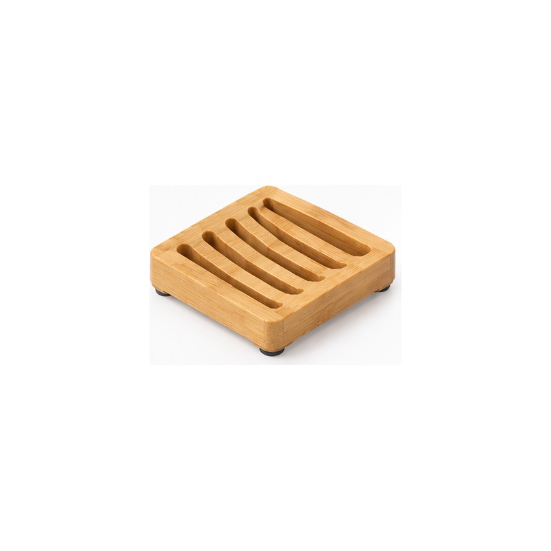 Bamboo Soap Dish for Bathroom & Shower – Self-Draining Design