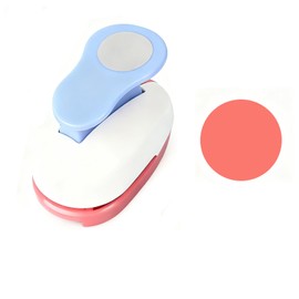 Craft Punch 1.0 inch (2.5 cm) Round Paper Punch Hole Punch Handmade Mini Craft Punch School Kindergarten Nursery Kids Handmade DIY Supplies Craft Punch (Color Random)