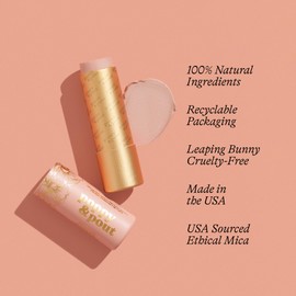 Poppy & Pout All Natural Lip Tint, Cardboard Tube, Hand-Filled, Beeswax, Vitamin E, Coconut Oil, Cruelty Free, All-Natural Shades (Charlie)