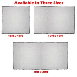 10FT x 20FT Strong Sports Barrier Net Hitting Practice Nylon Netting High Impact Indoor Outdoor for Golf, Baseball, Hockey, Soccer, LAX and More