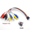 Aofan 2 x 10 Pin 20 cm Breadboard Crocodile Clip