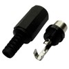 Aerzetix: 5 x RCA Female Connector Black for Soldering C19518