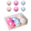 WESAIL 3" Christmas Balls Ornaments Iridecent Pastel Set of 6,