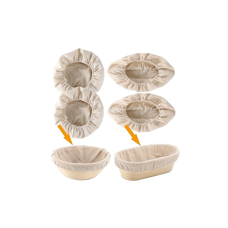 10Pcs Linen Cloth Liner Cover Fit For 8" 9" 10"
