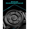 Introducing Magnetic Floating Ball Watch for Men, Black Texture, Design