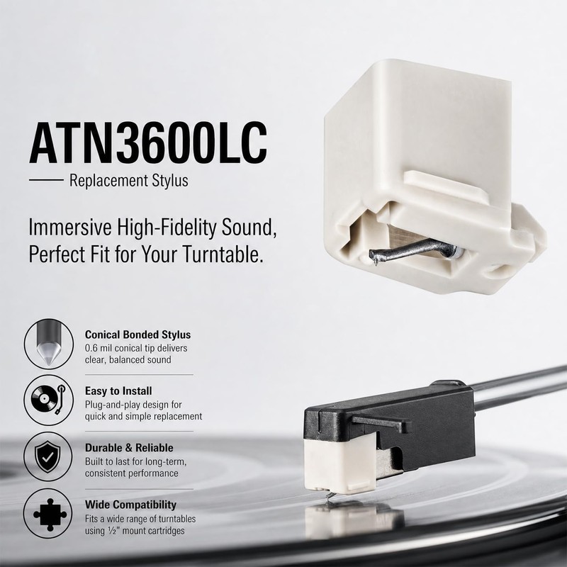 3600LC Replacement Stylus for ATN3600L & LP60X Turntables