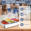 Countertop Ice Food Serving Display Tray with 5 Pan, Salad