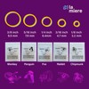 LA MIERE 100 Pack Orthodontic Elastics Dental Rubber Bands Intraoral