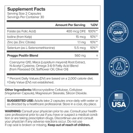 Prenatal Support Capsules for Women Daily Pregnancy Vitamins Nutritional Supplement for Maternal Health and Wellness