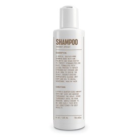 Blu Atlas Men's Shampoo for All Hair Types - Sulfate-Free - Cleanse & Nourish with Naturally Derived Ingredients - Strengthens & Soothes Scalp - Vegan, Cruelty-Free - Coconut Apricot - 8 oz