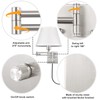 TRLIFE Wall Sconces Plug in, Remote Control Dimmable Wall Sconce
