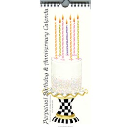 PPC111 Birthday Wishes Perpetual Calendar for Birthdays and Anniversaries. Important Dates and Monthly Remembrances. Dates to Remember Book. Journal for Special Days. Wall Hanging - Stay Organized - Never Forget a Date
