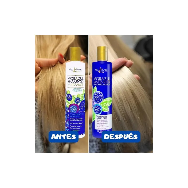 Duo Nekane Shampoo Y Mascarilla Mora Azul Matizante