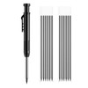 Rybtd Mechanical Carpenter Pencils with 12 Refills 2.8mm Carpenters Pencil