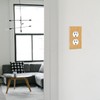 WIRESTER Duplex Outlet Cover Wall Plate/Switch Plate - Bamboo Wood