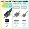 Micro HDMI to HDMI Cable Adapter, Male to Female HDMI