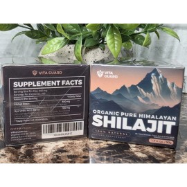 Vita Guard Pure 100% Himalayan Shilajit, Soft Resin, Organic 2 Lot Exp 2026