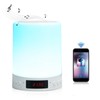 Bluetooth Speaker Alarm Clock Colorful Night Light Touch Control LED