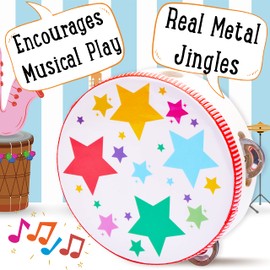 Jaques of London Wooden Tambourine | Musical Instruments | Wooden Musical Instruments | Wooden Toys | Since 1795