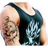 5 Pictures Anchor Tattoo Compass Clock Lettering Temporary Skin Tattoo