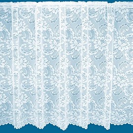 NetCurtainsUK Chichester All Over Cotton Style Pattern Net Curtains In White - Sold By The Metre (Drop: 91cm (36'')), (CHICHESTERNET01)