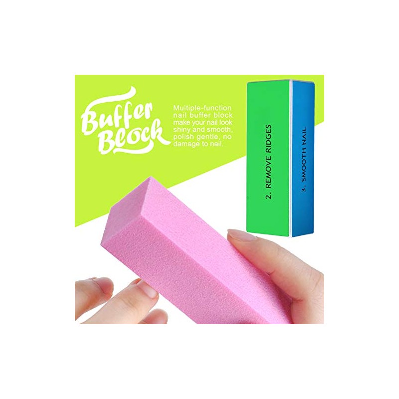 Kit de limas de uñas, 4 piezas de lima de