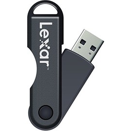 Lexar JumpDrive TwistTurn 32GB USB Flash Drive LJDTT32GABNL (Black/Gray)