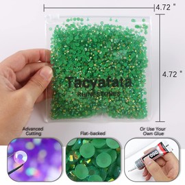 5mm 3000 Pieces Resin Rhinestone for Crafts, Jelly Rhinestones for Nail Art Makeup, Flatback Round AB Diamond Rhinestones, Charms Stones Clothes Shoes Cup DIY Crafts